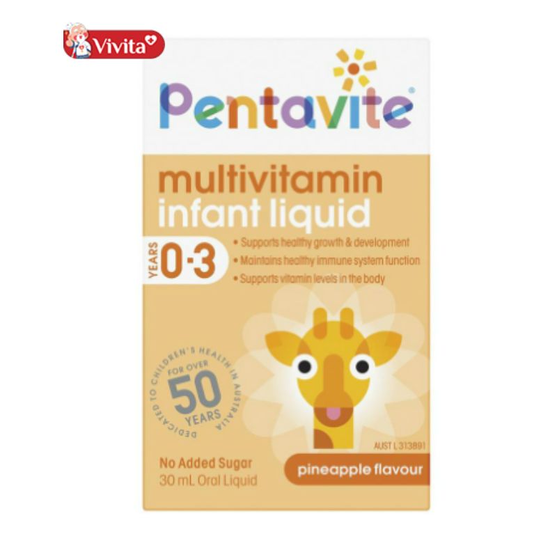 Pentavite Multivitamin - Vitamin Tổng Hợp Cho Bé 0 - 3 tuổi 