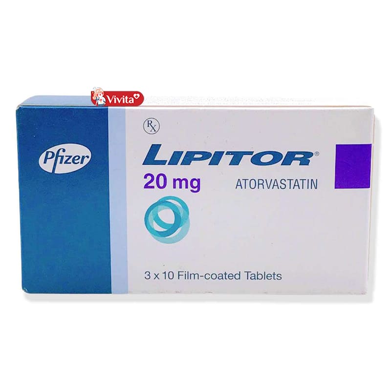 Thuốc giảm cholesterol của Đức Lipitor 20mg