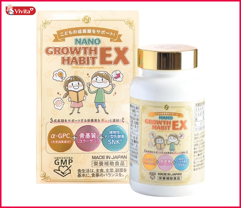 Viên Uống Tăng Chiều Cao cho trẻ Nano Growth Habit EX