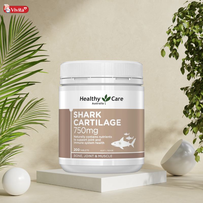 Viên uống Healthy Care Shark Cartilage hỗ trợ các vấn đề xương khớp