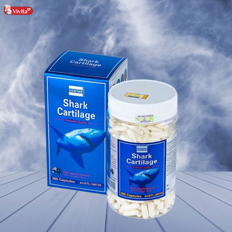 Viên uống sụn cá mập tốt nhất của Úc Costar Shark Cartilage 750mg