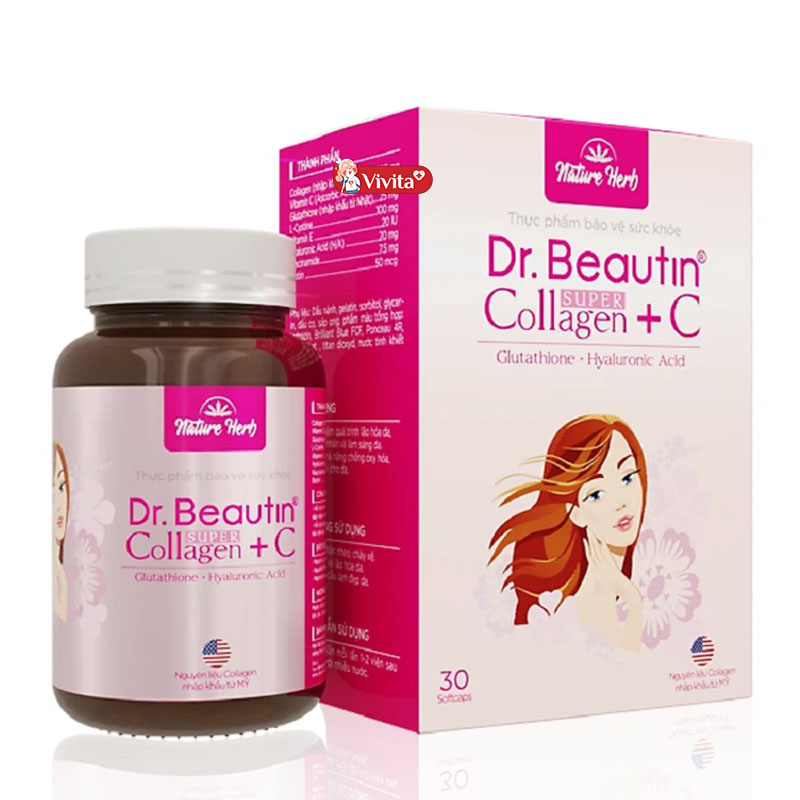 Nước uống collagen Dr.BEAUTIN Super COLLAGEN +C titafa