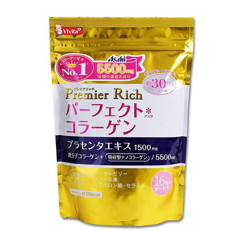 Collagen nhật bản Asahi Collagen Premier Rich 228g