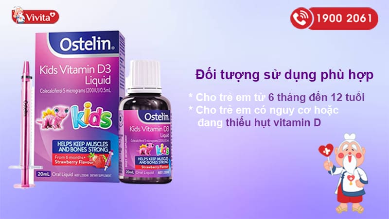 Đối tượng nên sử dụng Canxi Ostelin kid