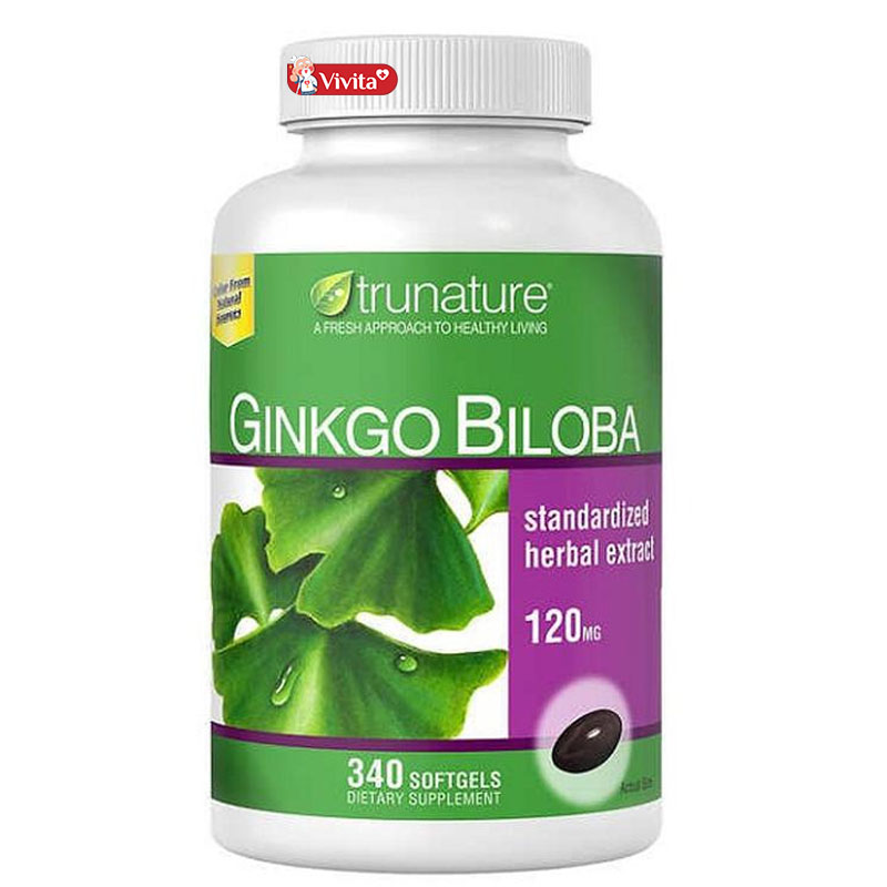 Viên uống Ginkgo Biloba Trunature 340 viên của Mỹ