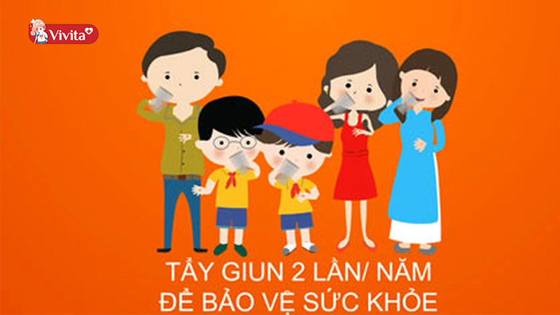 Việc tẩy giun định kỳ là yếu tố cần thiết được thực hiện ở mọi đối tượng.