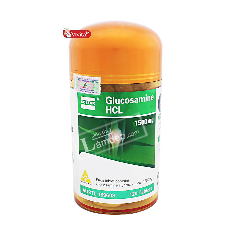 Viên Uống Costar Glucosamine HCL 1500mg Của Úc