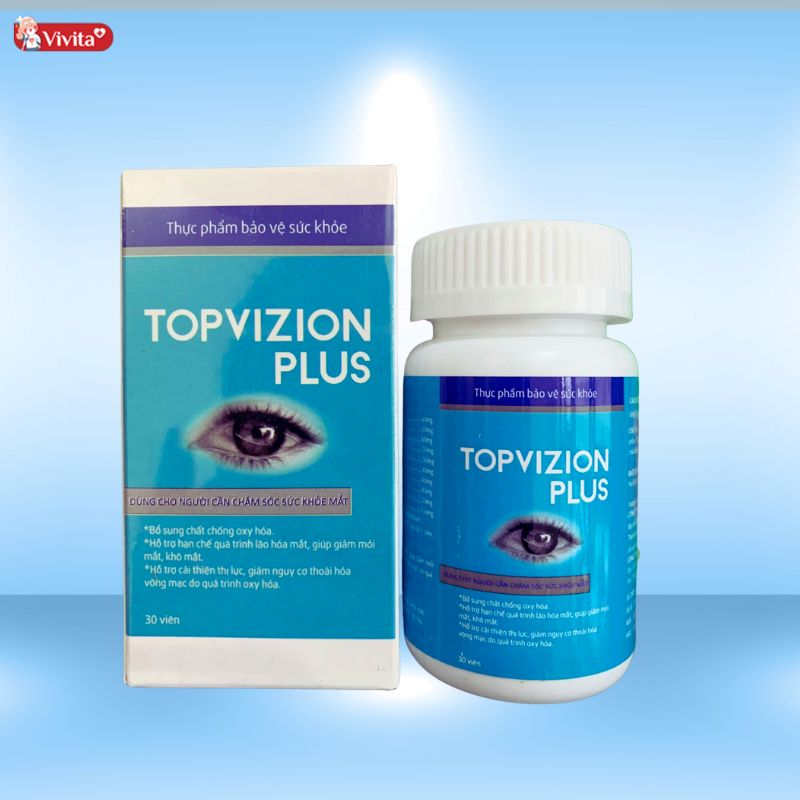 Topvizion Plus là một trong những viên uống sáng mắt tốt nhất hiện nay của Việt Nam