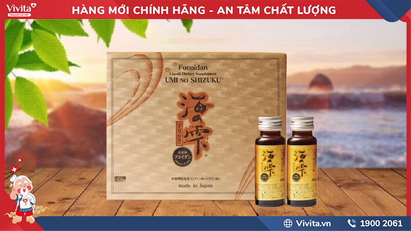 công dụng fucoidan umi no shizuku dạng nước