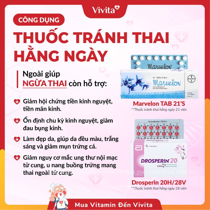 cong dung thuoc tranh thai hang ngay dep da