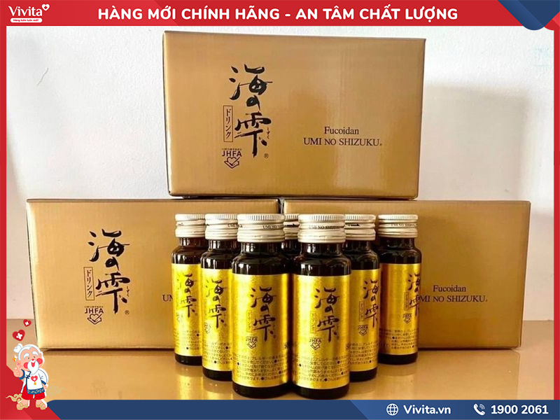 giới thiệu fucoidan umi no shizuku dạng nước