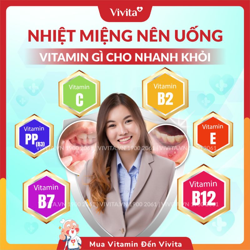 nhiệt miệng uống vitamin gì cho nhanh khỏi