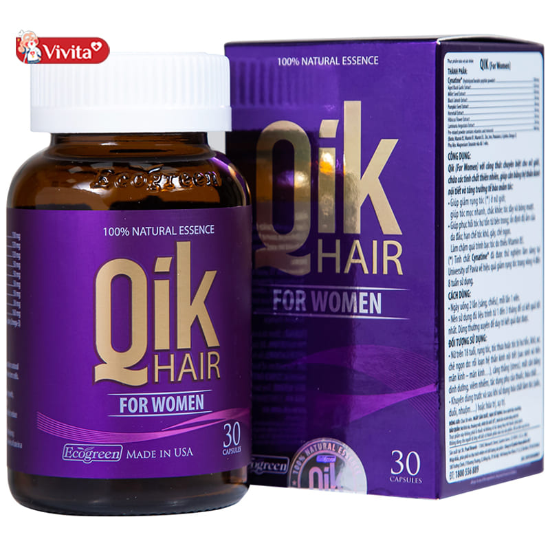 Viên uống hỗ trợ trị rụng tóc qik hair