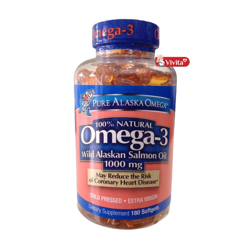 Pure Alaska Omega-3 Wild Salmon Oil 1000mg