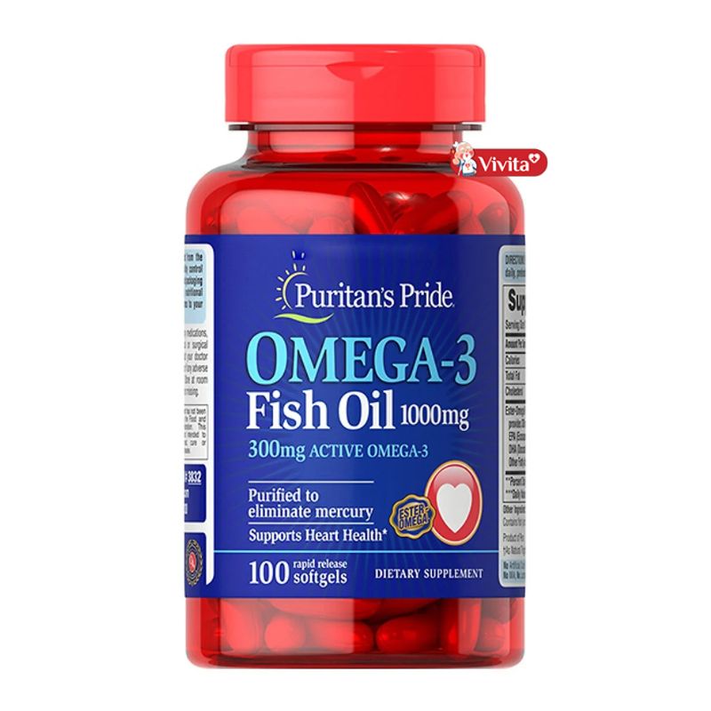 Dầu cá Omega 3 Fish Oil Puritan's Pride