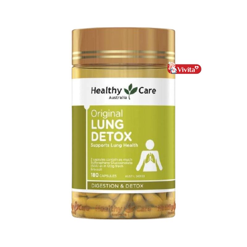 Viên uống bổ phổi cho người lớn Healthy Care Original Lung Detox