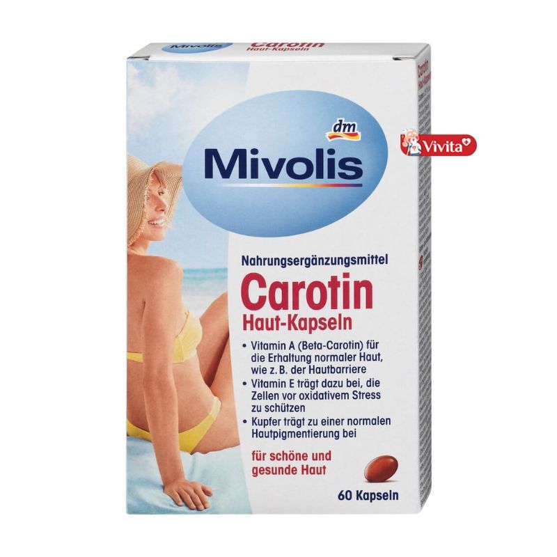 Viên uống chống nắng Mivolis Carotin Đức