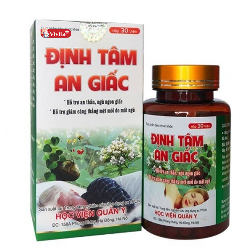 Viên uống ngủ ngon Định Tâm An Giấc Học viện Quân Y