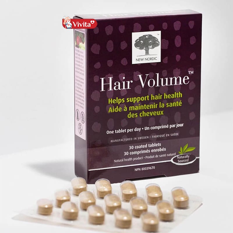 Viên uống New Nordic Hair Volume giảm rụng tóc