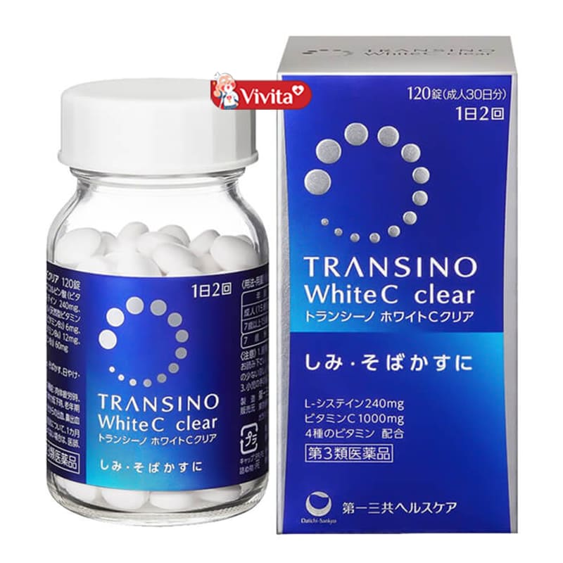 Viên uống trắng da nhật Transino