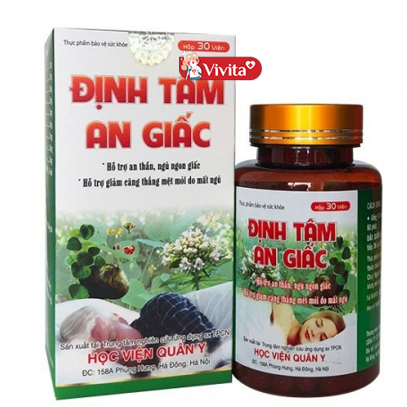 Sản phẩm trị mất ngủ từ long nhãn Định Tâm An Giấc Học viện Quân Y