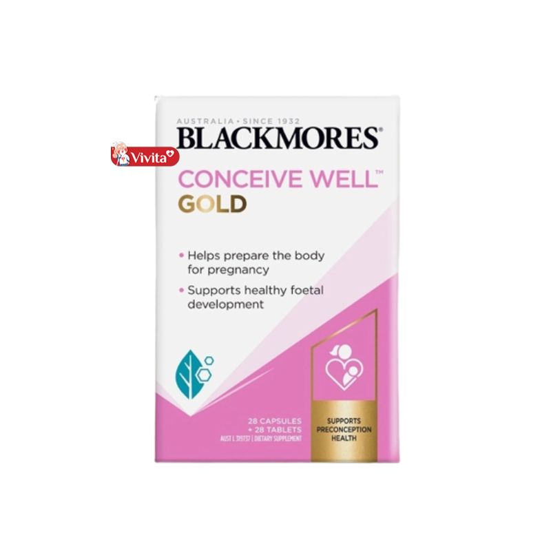 Thuốc bổ trứng của Úc Blackmores Conceive Well Gold.