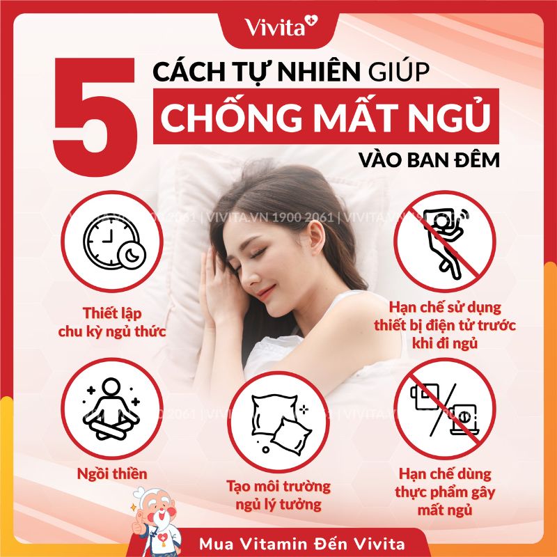 5 cách tự nhiên chống mất ngủ