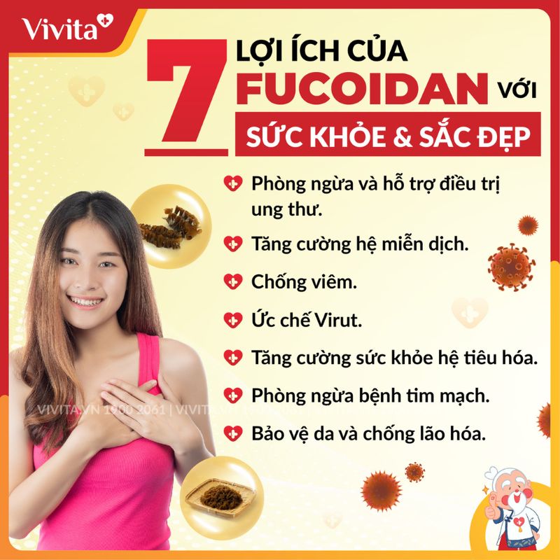 7 LỢI ÍCH CỦA FUCOIDAN CHO SỨC KHỎE CON NGƯỜI