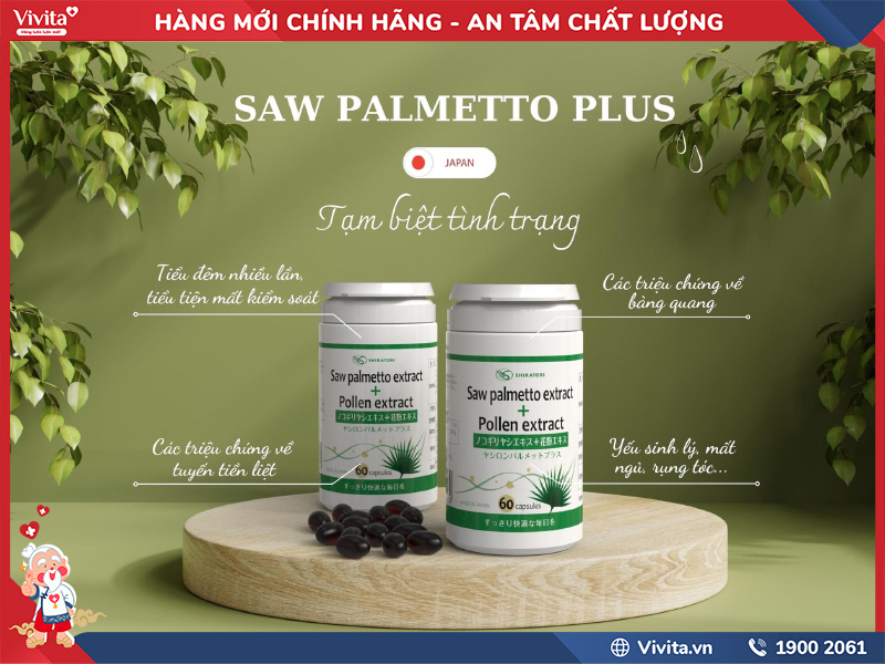 công dụng saw palmetto plus nhật bản