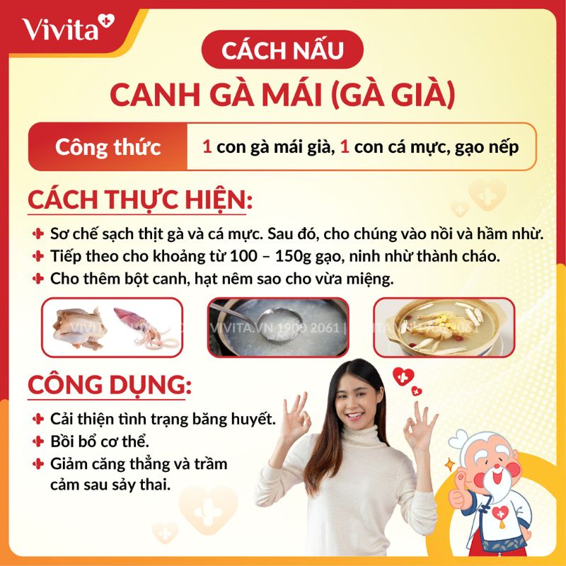 Canh gà mái - Món ăn tốt cho phụ nữ sau sảy thai