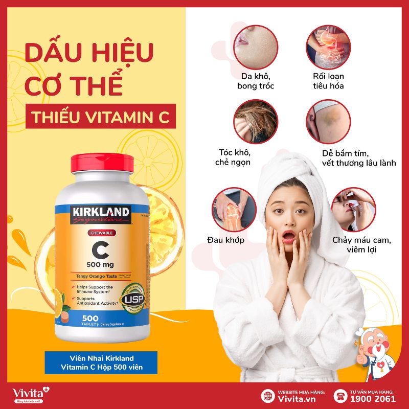 Vitamin C Kirkland Mỹ