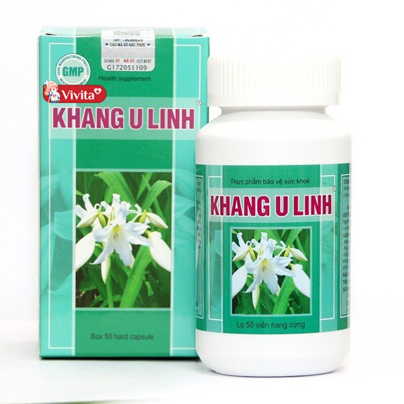 Sản phẩm Khang U Linh được chiết xuất từ thành phần tự nhiên như trinh nữ hoàng cung, đảng sâm…