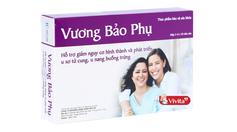 Thực phẩm chức năng Vương Bảo Phụ được nhiều chị em lựa chọn để điều trị bệnh u nang buồng trứng. 