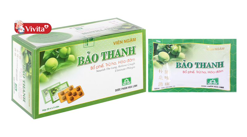 Một trong những cách trị ho cho bà bầu nhanh nhất chính là sử dụng viêm ngậm ho Bảo Thanh