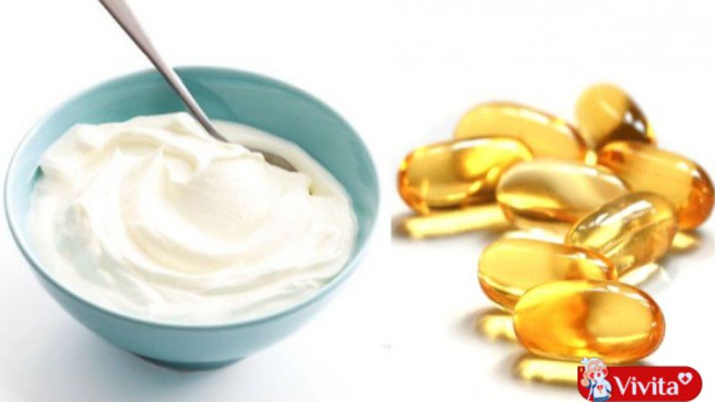 Cách làm mặt nạ từ viên Vitamin E và sữa chua