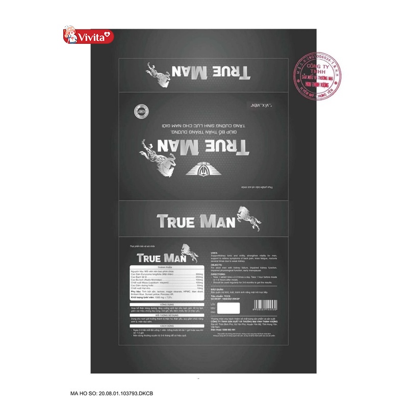 Cách nhận biết viên uống True Man chính hãng