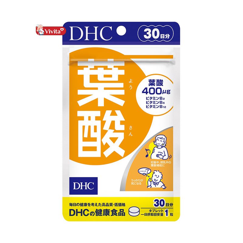 Viên uống DHC Folic Acid giúp phụ nữ sau sảy thai cải thiện sức khỏe.