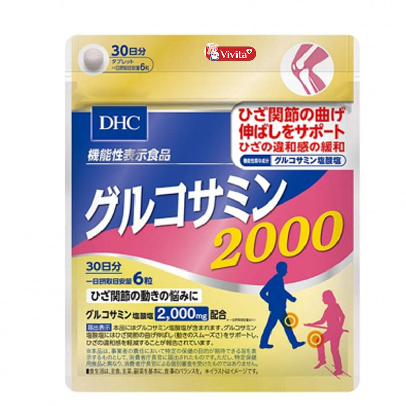 Bảo vệ hệ thống xương khớp tốt hơn cùng viên uống Glucosamine DHC 2000mg