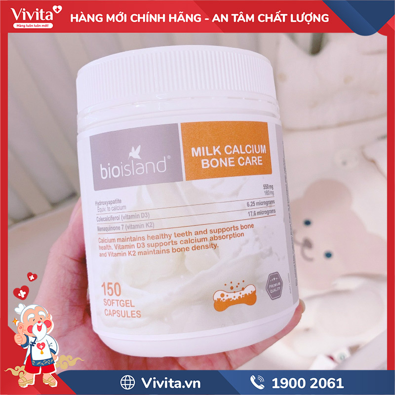 bio island milk calcium bone care có tốt không