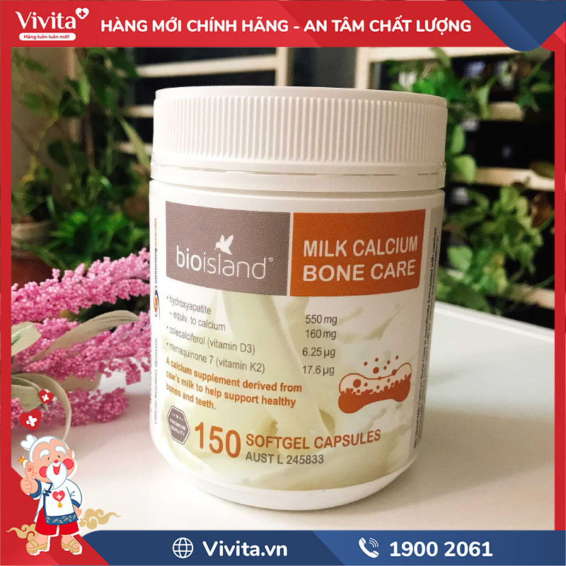 công dụng bio island milk calcium bone care