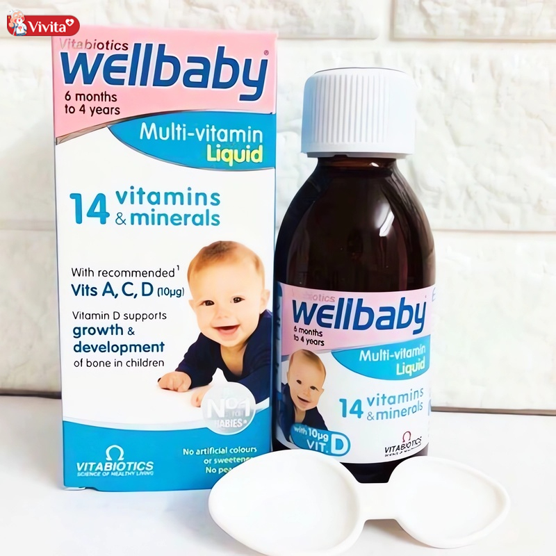 Siro Wellbaby MultiVitamin Liquid uống trước hay sau ăn