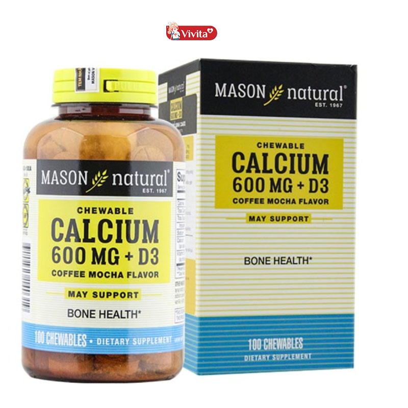 Mason Calcium 600mg + D3