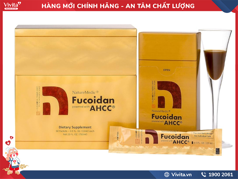 giới thiệu naturemedic fucoidan ahcc dạng nước