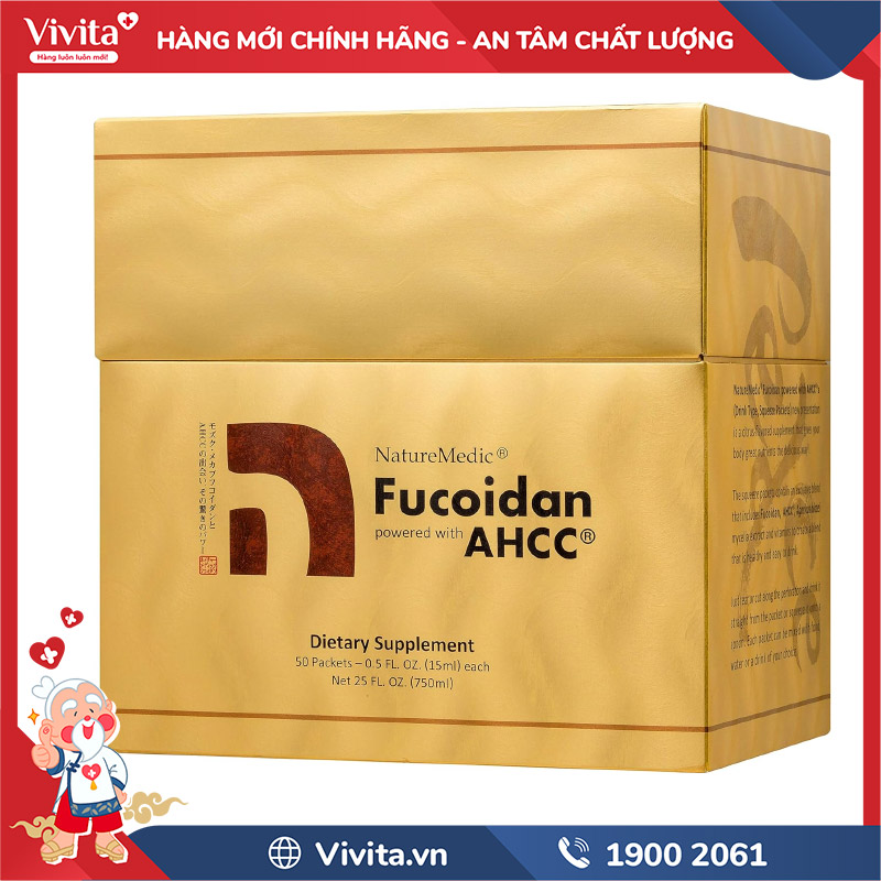 naturemedic fucoidan ahcc dạng nước chính hãng