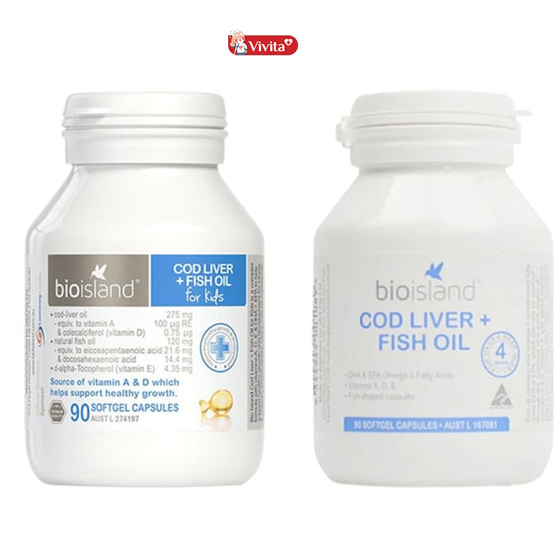 Dầu cá Bio Island Cod Liver Fish Oil của Úc