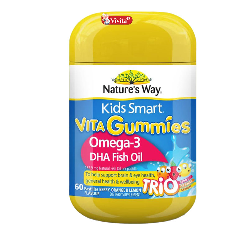 Sản phẩm bổ mắt Nature’s Way Omega-3 DHA Fish Oil Úc