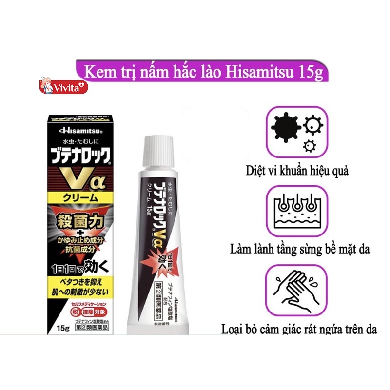 Review thuốc trị hắc lào của Nhật Hisamitsu