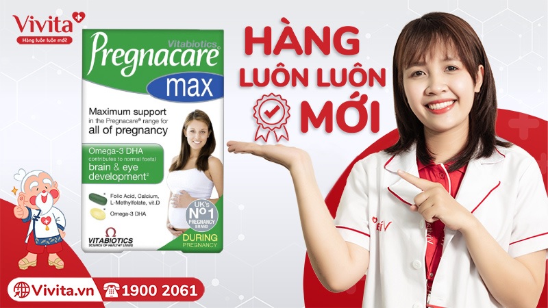 Vivita - Địa chỉ cung cấp vitamin bầu Pregnacare Max chất lượng chính hãng