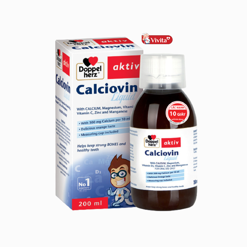 Doppelherz Kinder Calciovin liquid bổ sung canxi