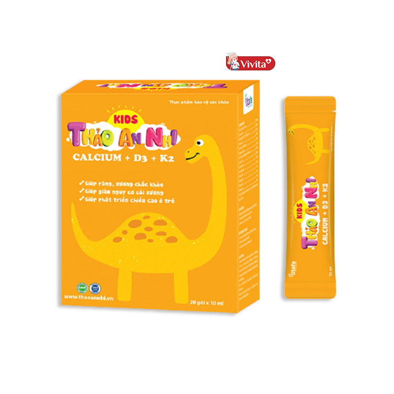 Kids An Thảo Nhi Canxi, D3 + K2 bổ sung canxi